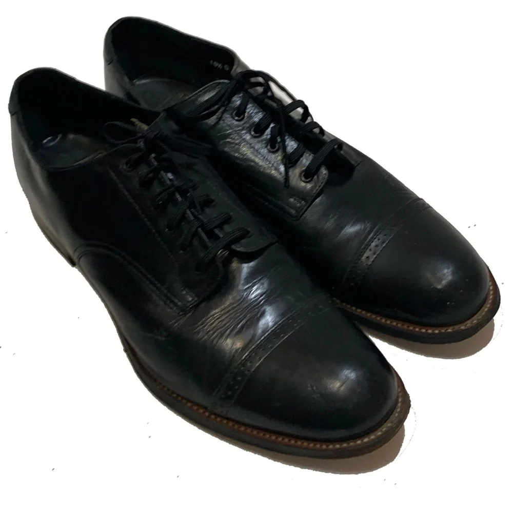 10.5 / Stacy Adams Black Leather Men's Oxfords